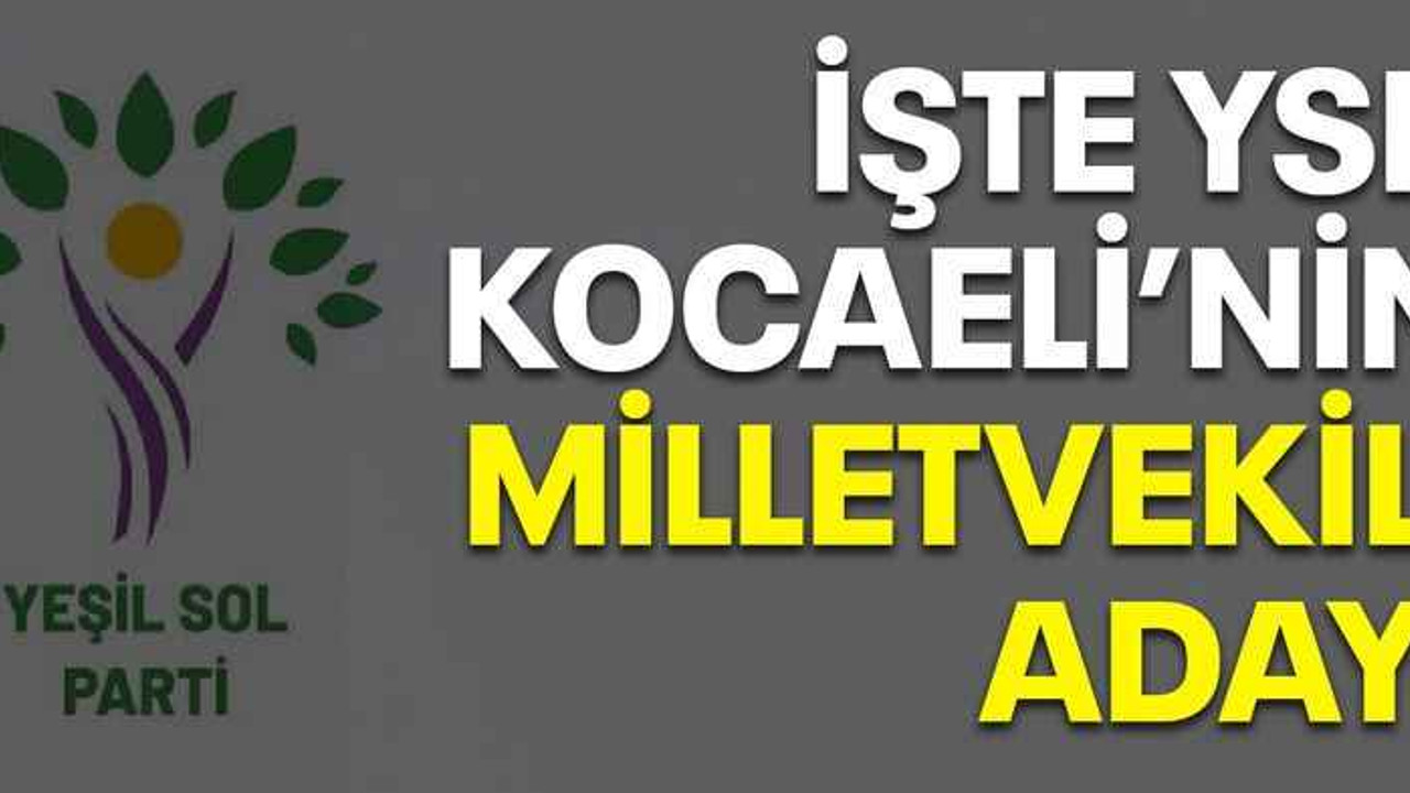 İşte YSP Kocaeli'nin milletvekili adayı