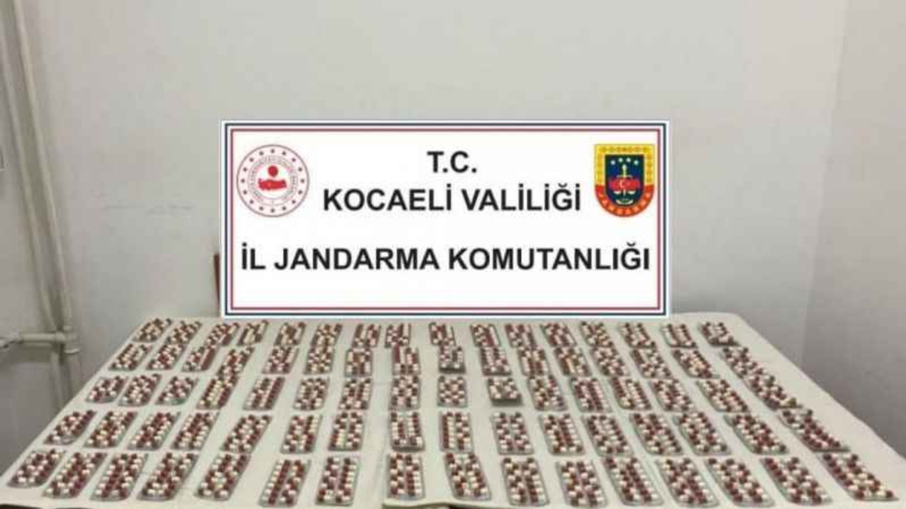 Kocaeli’de bin 115 sentetik ecza hap ele geçirildi