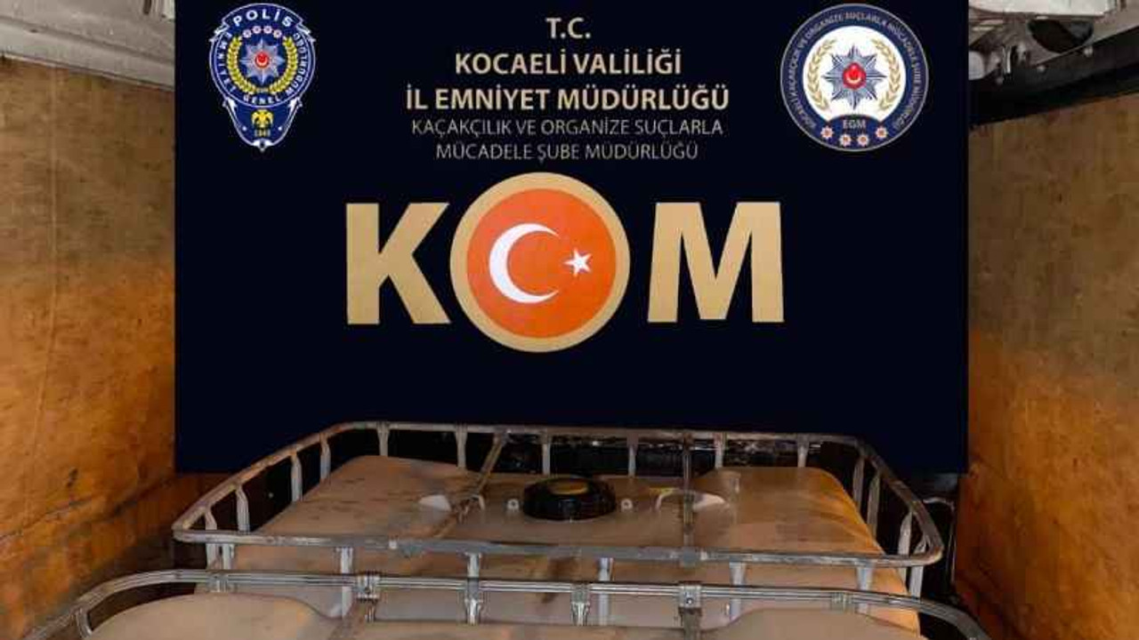 Kocaeli'de 2 ton 150 litre kaçak akaryakıt ele geçirildi