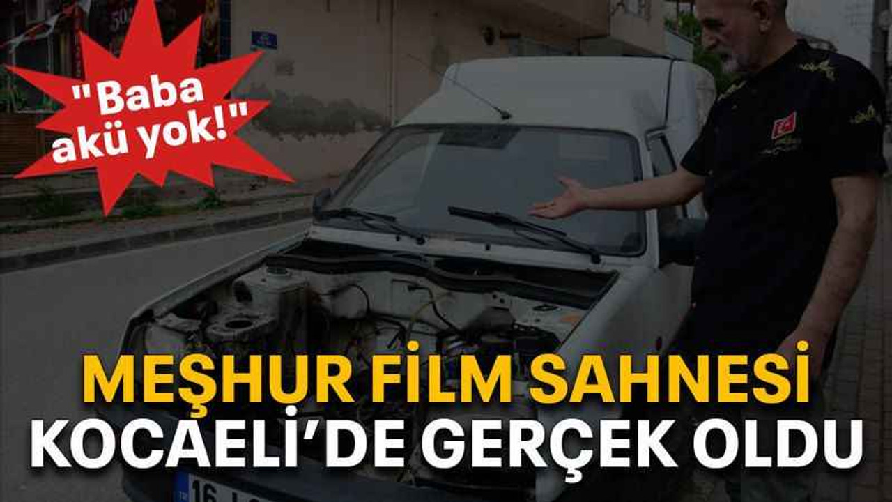 Meşhur film sahnesi Kocaeli’de gerçek oldu