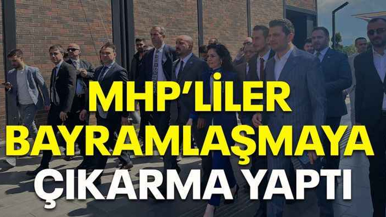 MHP’liler bayramlaşmaya çıkarma yaptı