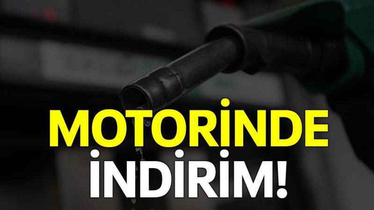 Motorinde indirim!