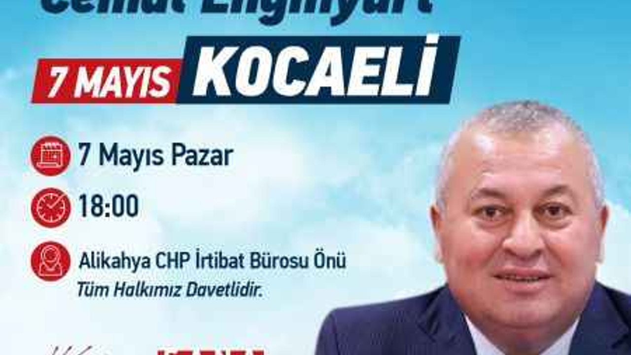 Cemal Enginyurt Halk Buluşması için Kocaeli’ye geliyor