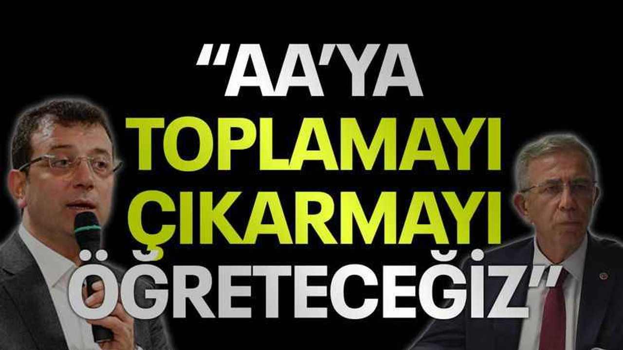 "AA'ya toplamayı, çıkarmayı öğreteceğiz"
