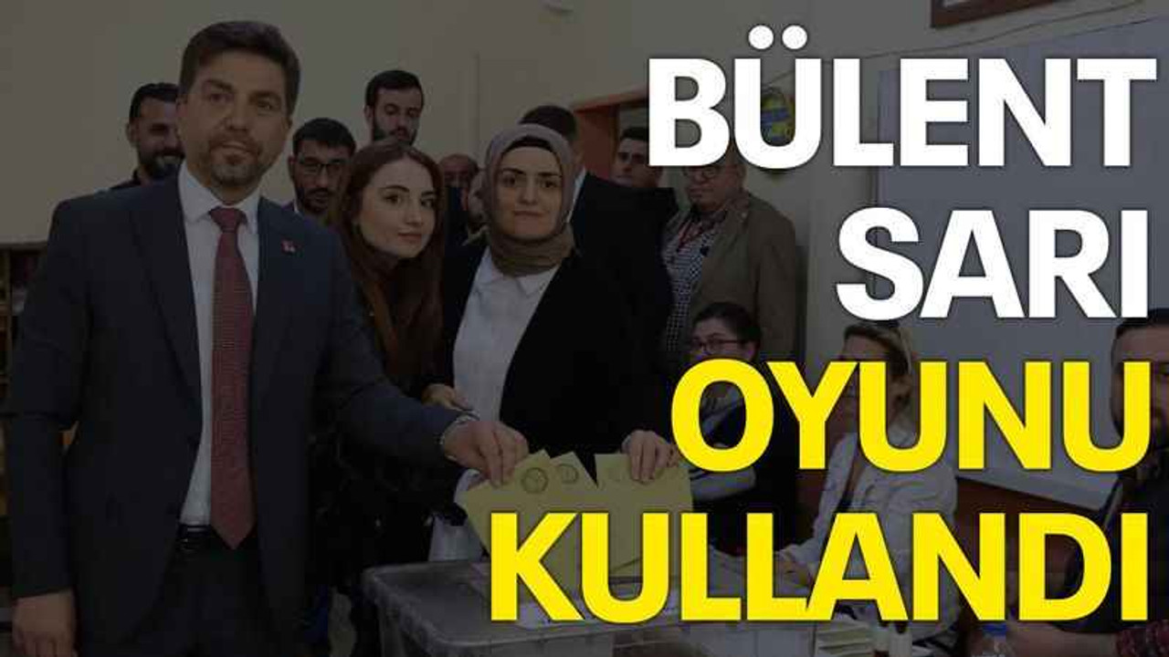 Bülent Sarı oyunu kullandı