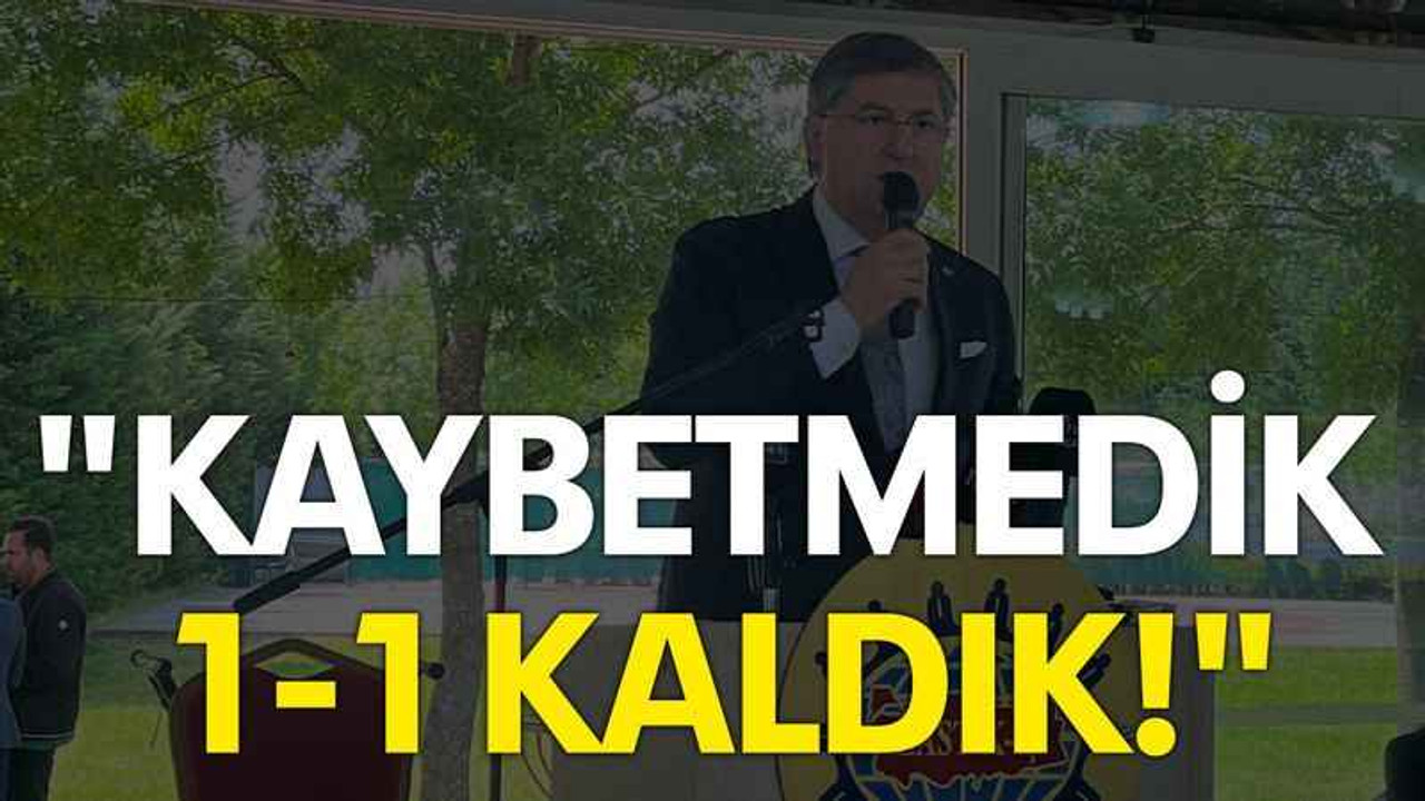 "Kaybetmedik 1-1 kaldık!"