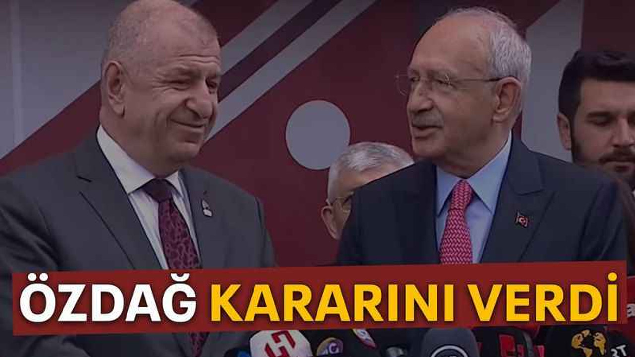 Özdağ kararını verdi