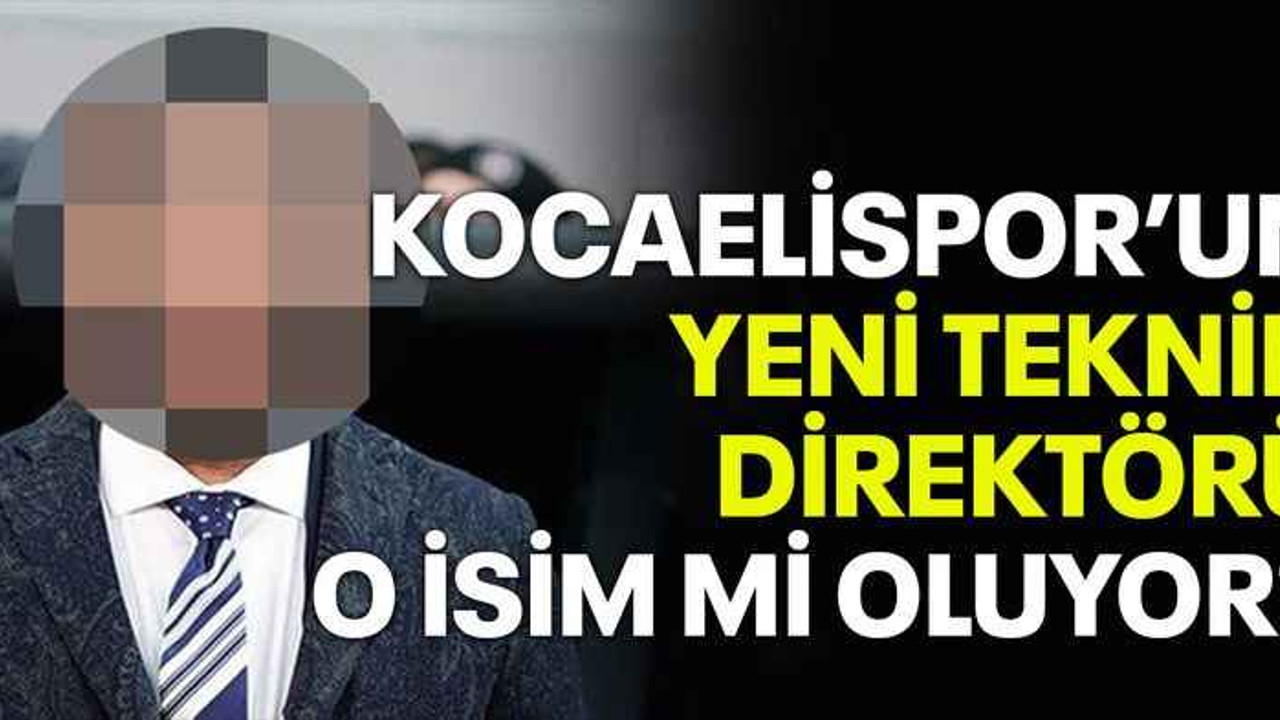 Kocaelispor’un yeni teknik direktörü o isim mi oluyor?