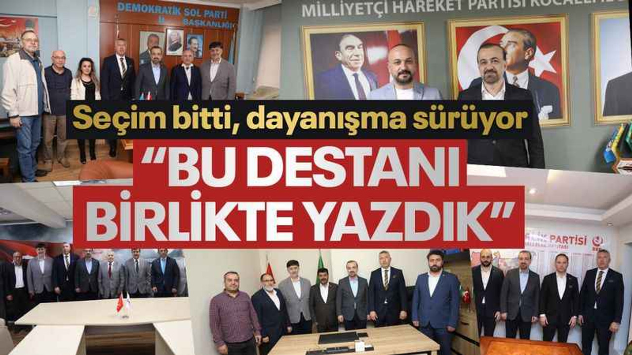 Talus, ittifak ortaklarına gitti... "Biz bu destanı birlikte yazdık"