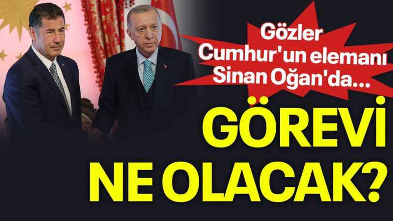 Gözler Cumhur'un elemanı Sinan Oğan'da...Görevi ne olacak?