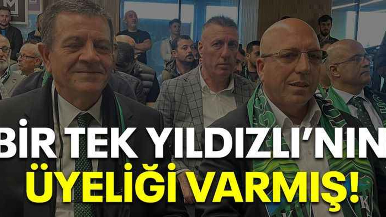 Bir tek Yıldızlı’nın üyeliği varmış!