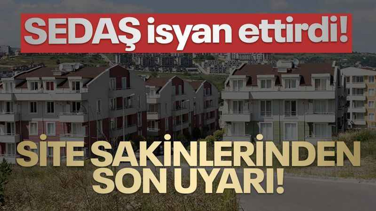 Bağçeşme Kavanium sakinleri SEDAŞ’ı uyardı