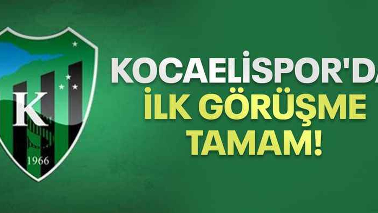 Kocaelispor'da ilk görüşme tamam!