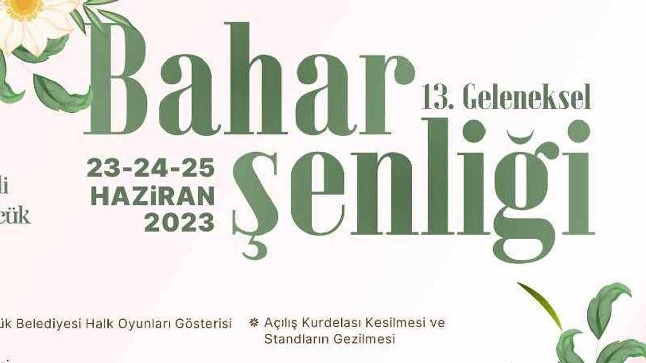 13. BAHAR ŞENLİĞİ GÖLCÜK’TE BAŞLIYOR