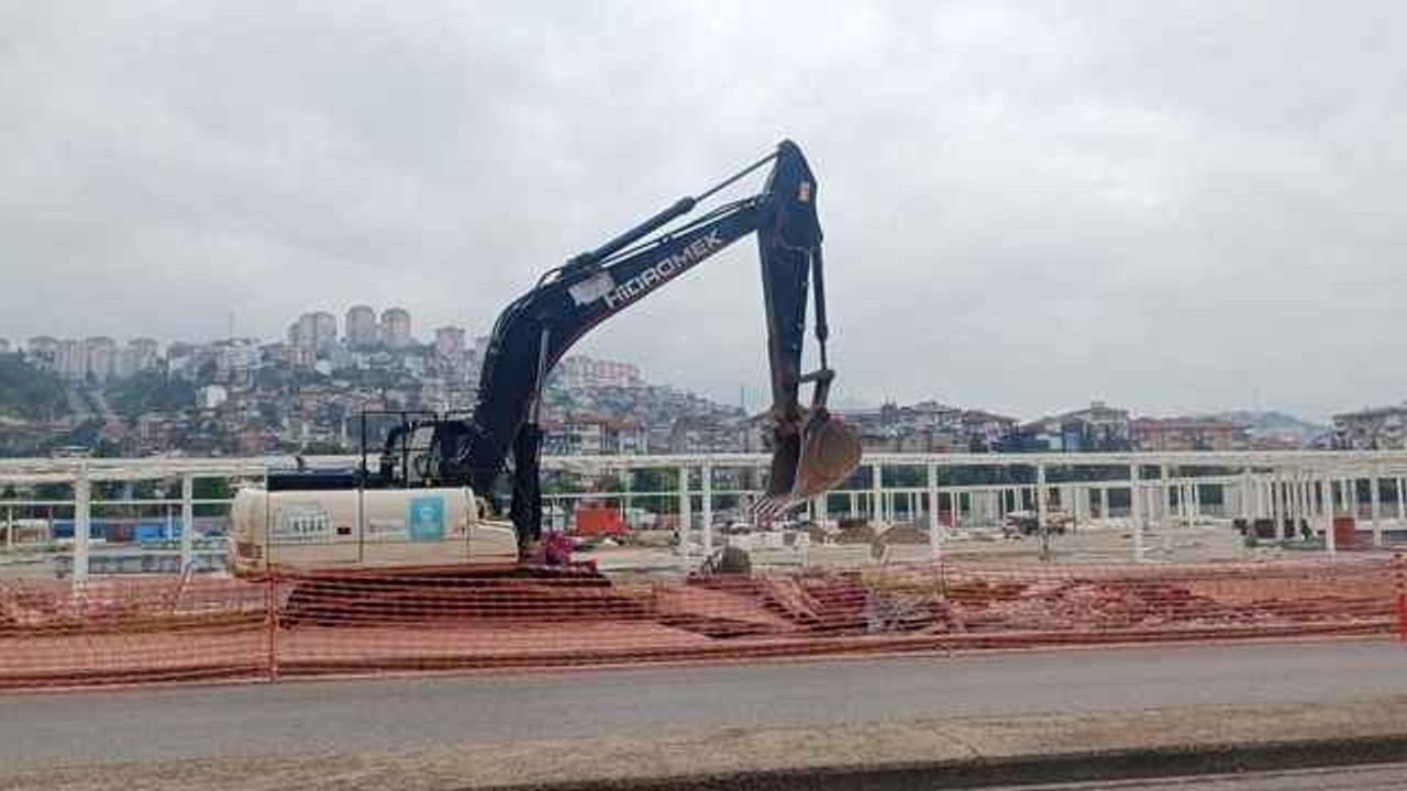 Milli İrade Meydanı’nda şerit genişletme çalışması