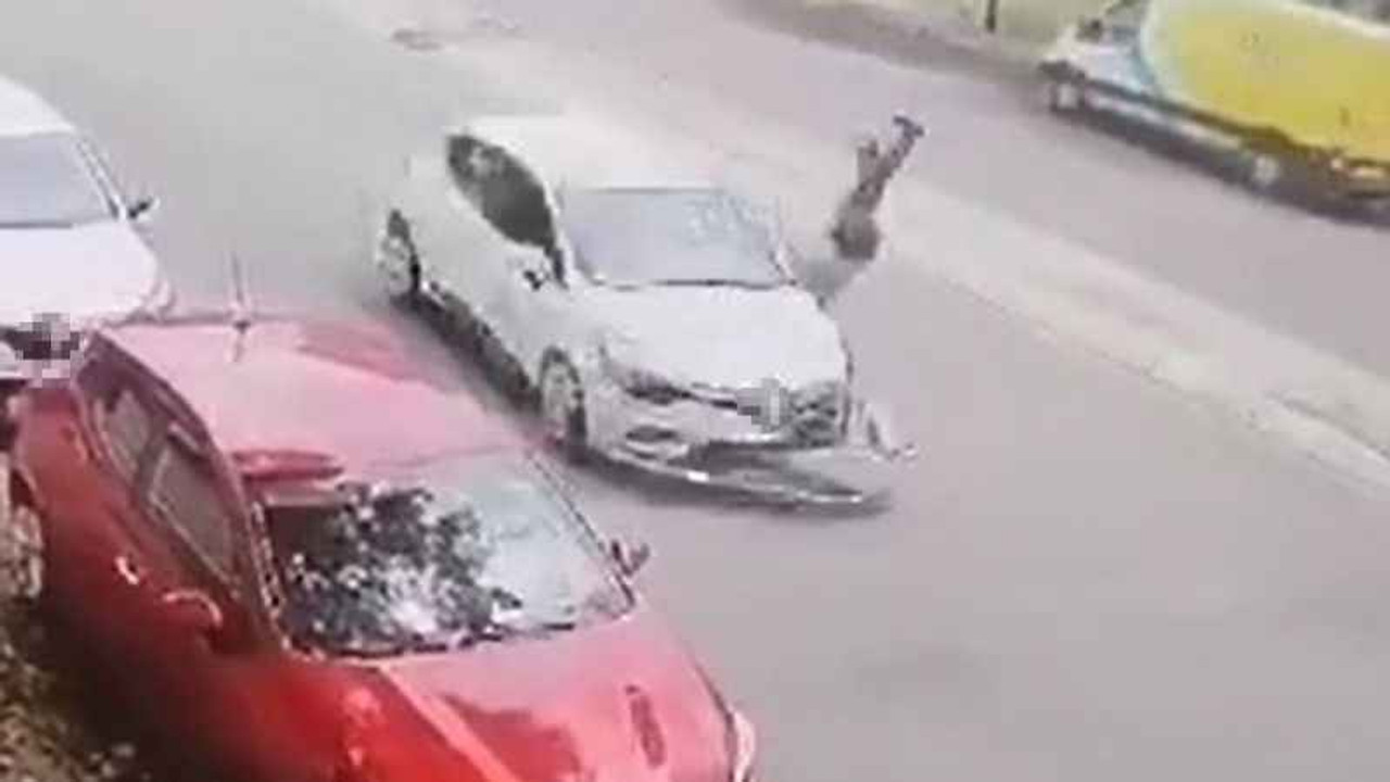 Yayaya çarpan otomobil sürücü kaçtı
