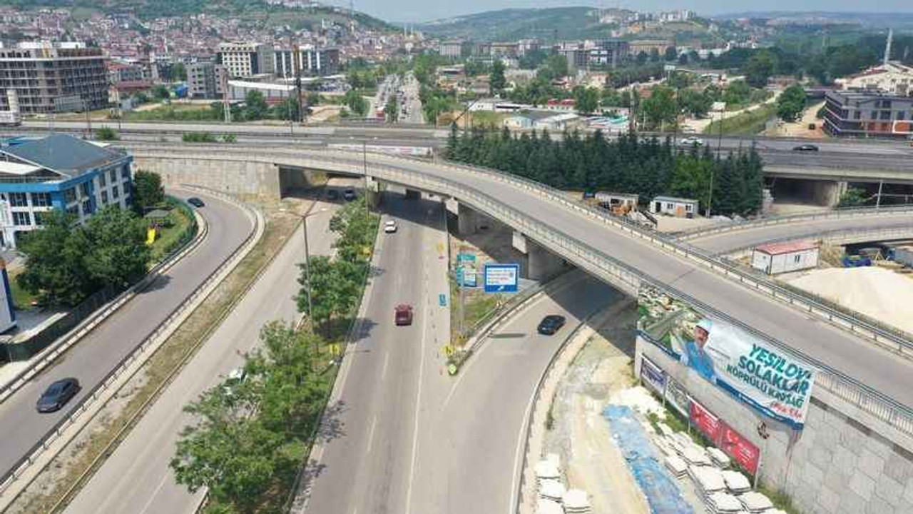 Yeşilova-Solaklar Kavşağı'nda çalışmalar devam ediyor