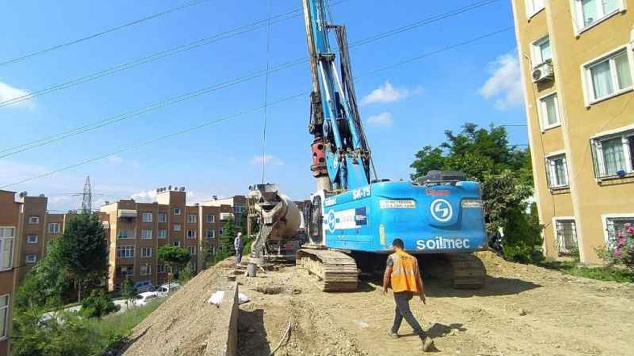 Yuvam Akarca’da 86 adet fore kazık çakıldı