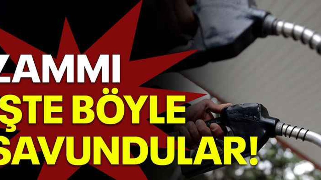 Akaryakıt zammını işte böyle savundular!