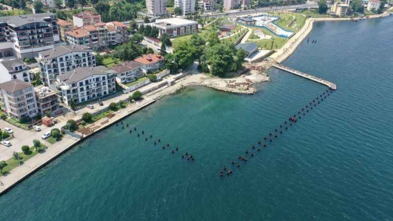 100 kazık çakıldı, betonu döküldü