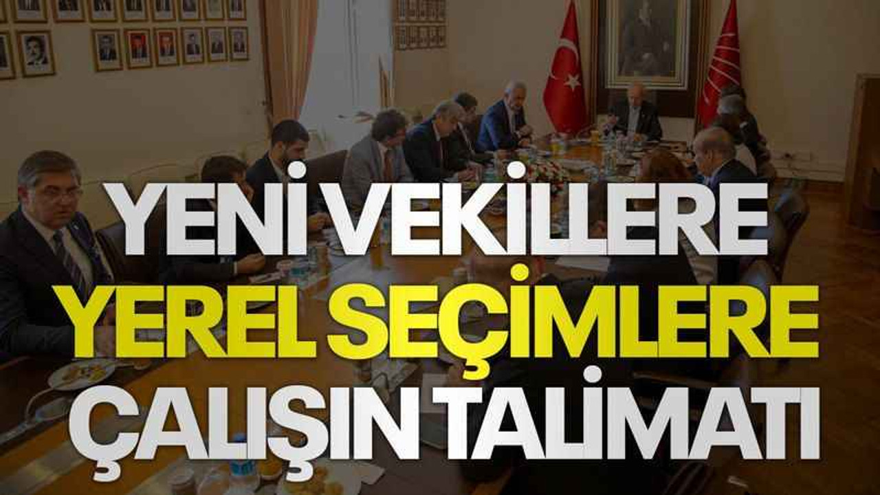 Yeni vekillere yerel seçimlere çalışın talimatı