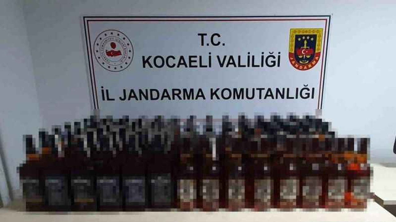 Kaçak içkiye jandarma engeli