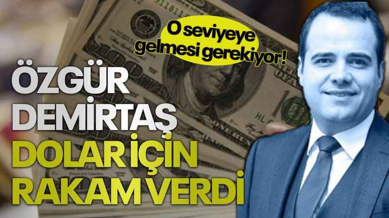 Özgür Demirtaş dolar için rakam verdi: O seviyeye gelmesi gerekiyor!