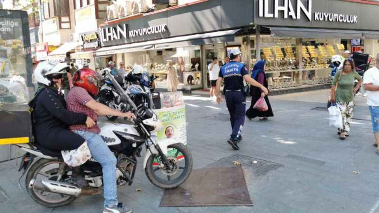 Zabıta ve Emniyetten motosiklet denetimi