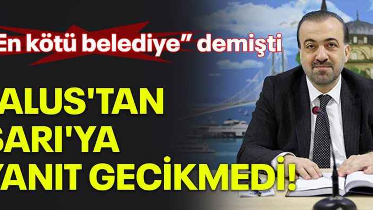 En kötü belediye demişti, Talus'tan Sarı'ya yanıt gecikmedi!