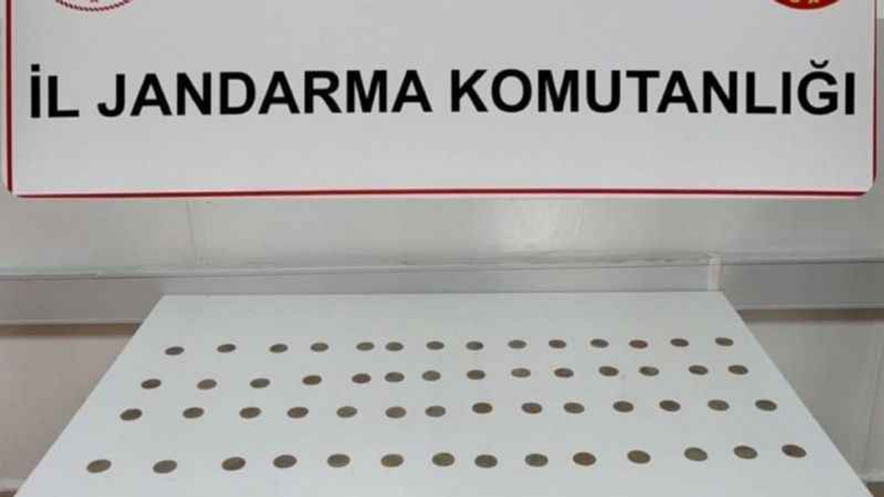 56 adet sikke ele geçirildi