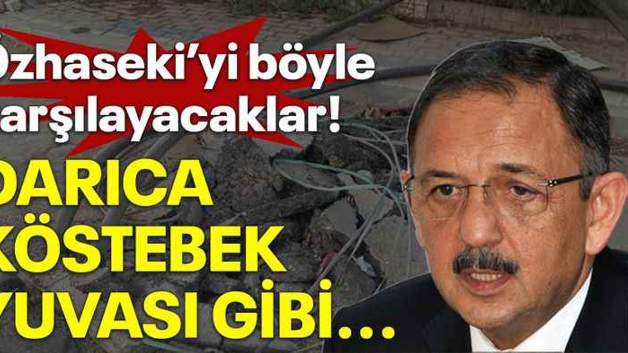 Özhaseki’yi böyle karşılayacaklar! Darıca köstebek yuvası gibi...