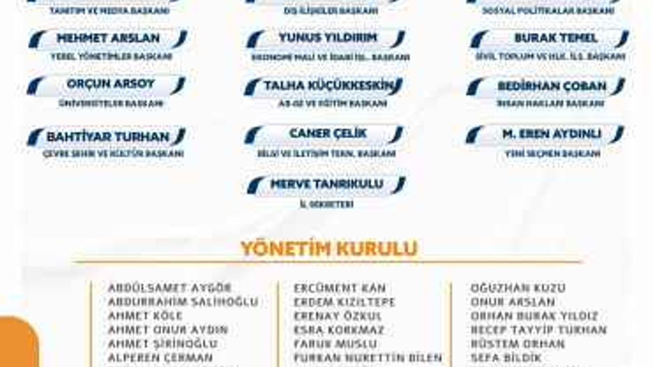 AKP'li gençlerde yönetim belli oldu