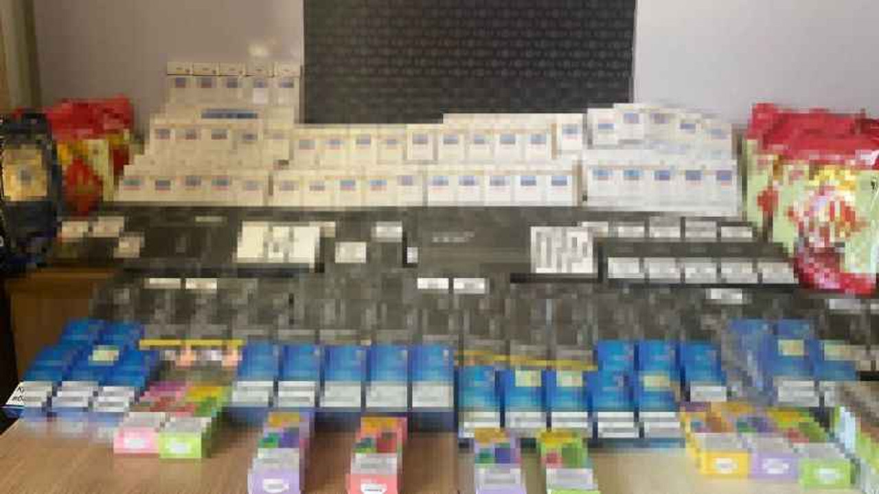 340 bin dal boş ve dolu makaron ele geçirildi