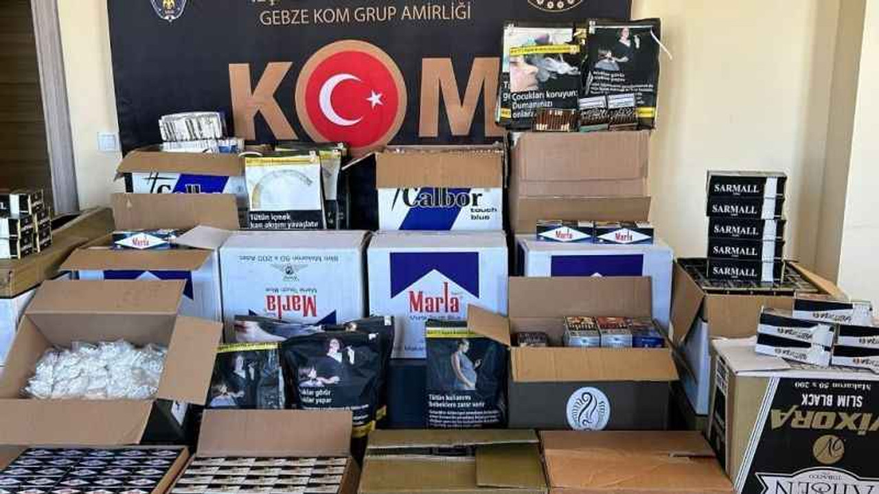 Kocaeli'de 183 bin makaron ele geçirildi