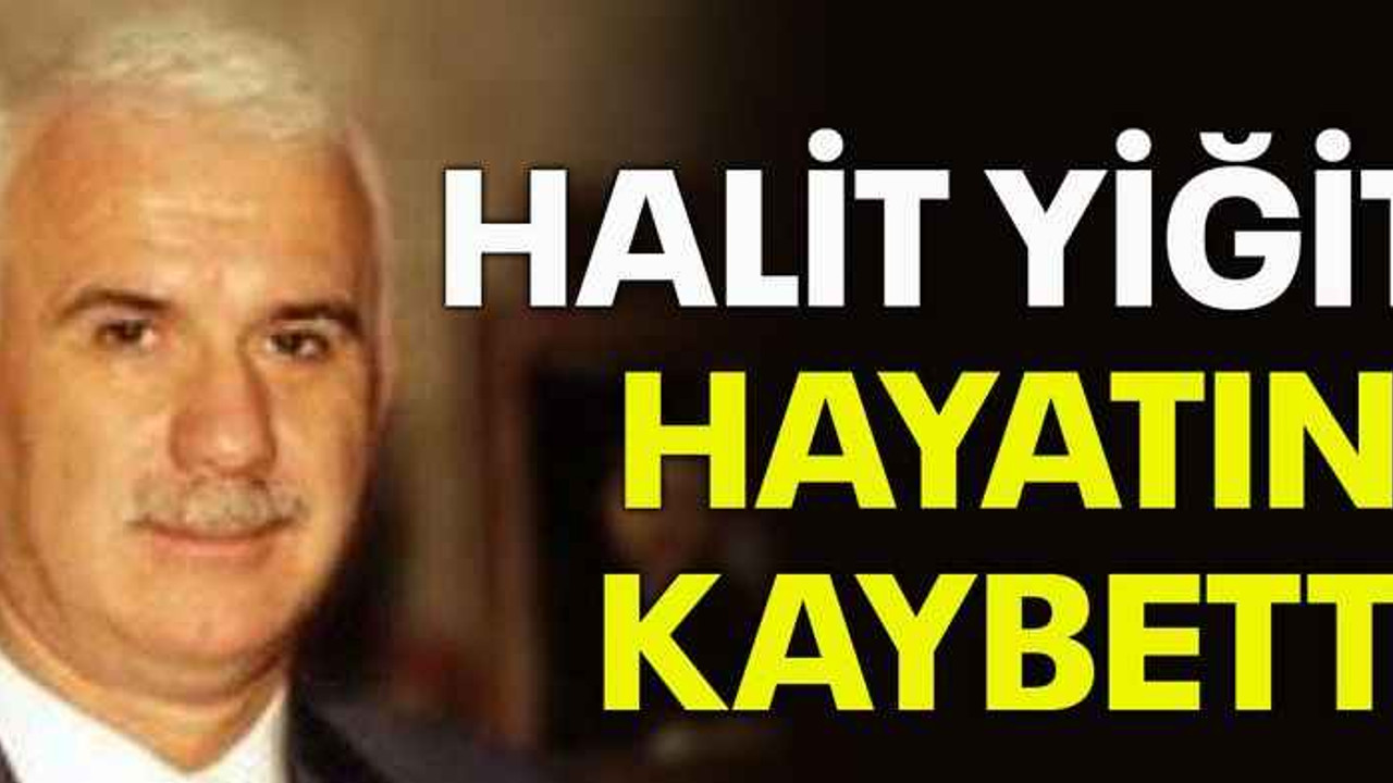 Halit Yiğit hayatını kaybetti