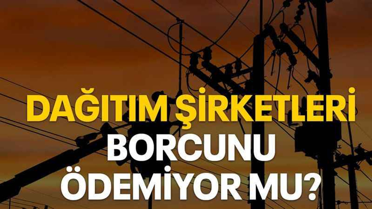 Dağıtım şirketleri borcunu ödemiyor mu?