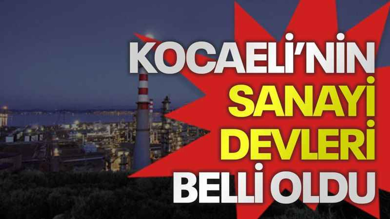 Kocaeli’nin sanayi devleri belli oldu