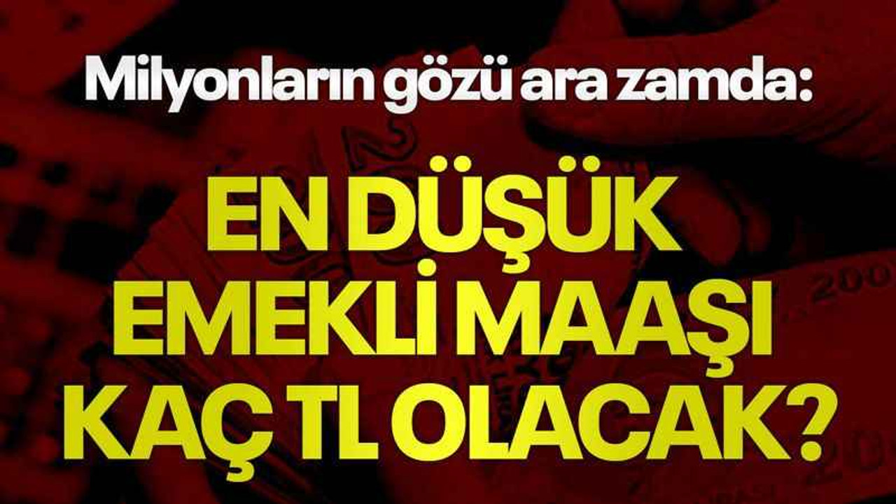 Milyonların gözü ara zamda: En düşük emekli maaşı kaç TL olacak?