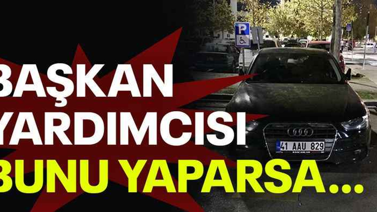 Başkan yardımcısı bunu yaparsa…