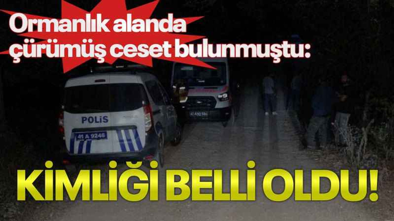 Ormanlık alanda çürümüş ceset bulunmuştu: Kimliği belli oldu!