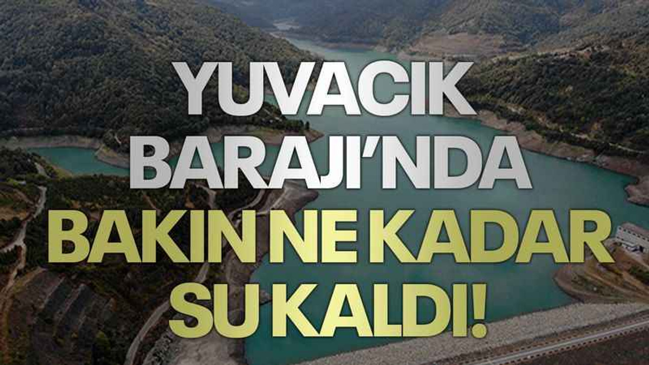 Yuvacık Barajı’nda bakın ne kadar su kaldı!