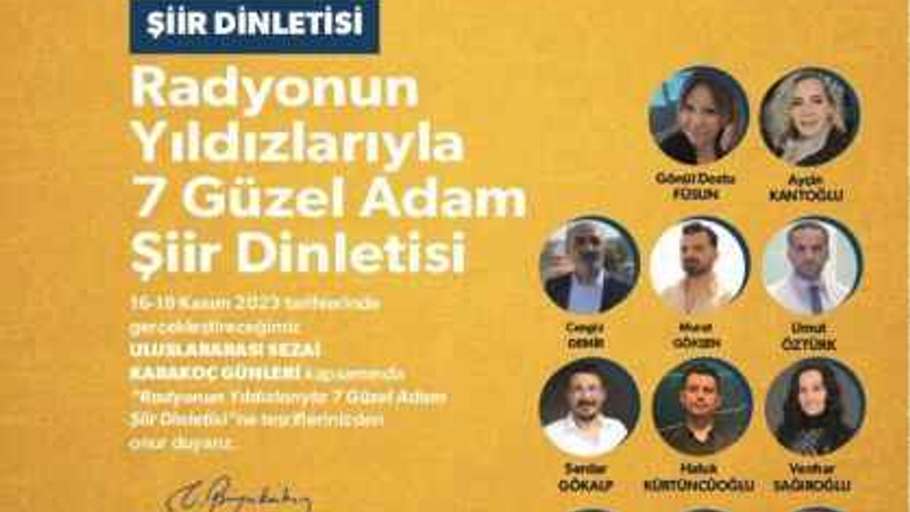 Sezai Karakoç ve 7 güzel adam radyoda sevenleriyle buluşacak!