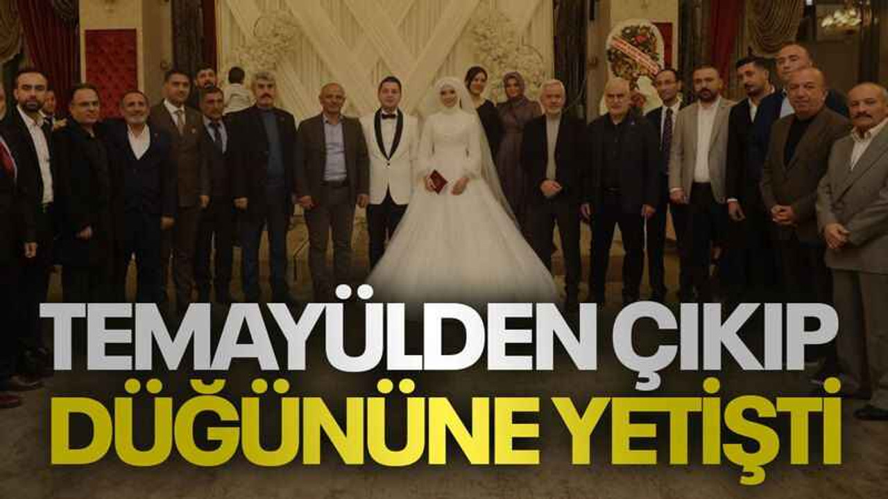 Temayülden çıkıp düğününe yetişti