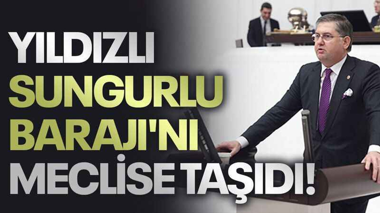 Yıldızlı, Sungurlu Barajı'nı meclise taşıdı!