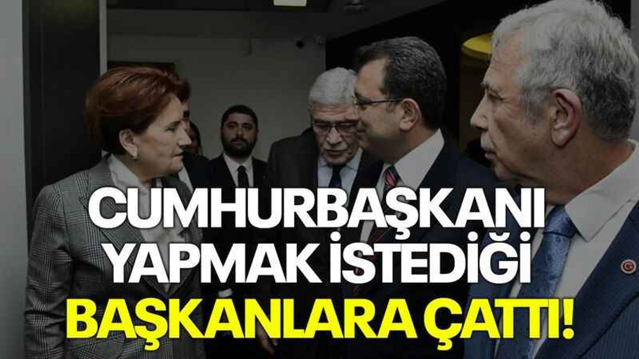 Cumhurbaşkanı yapmak istediği başkanlara çattı!