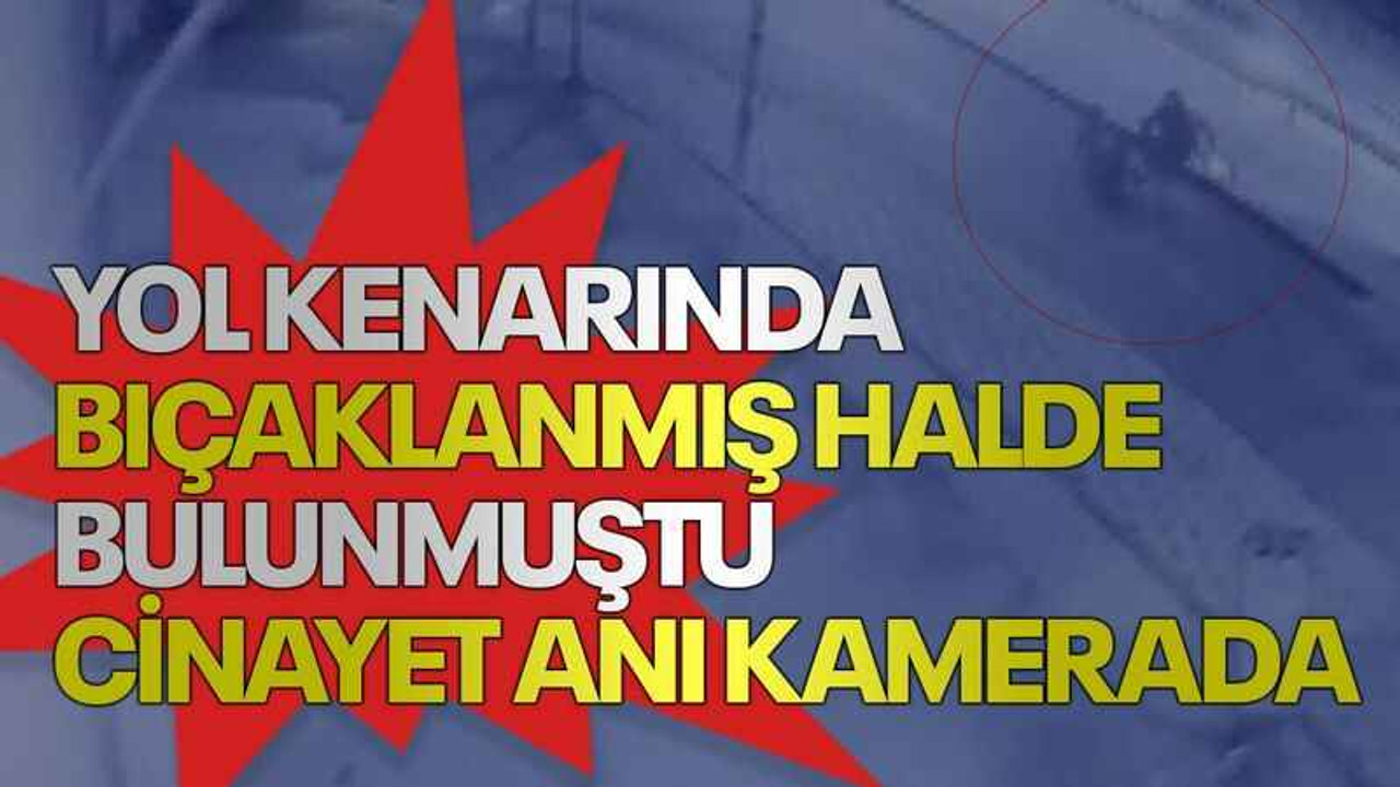 Yol kenarında bıçaklanmış halde bulunmuştu, cinayet anı kamerada