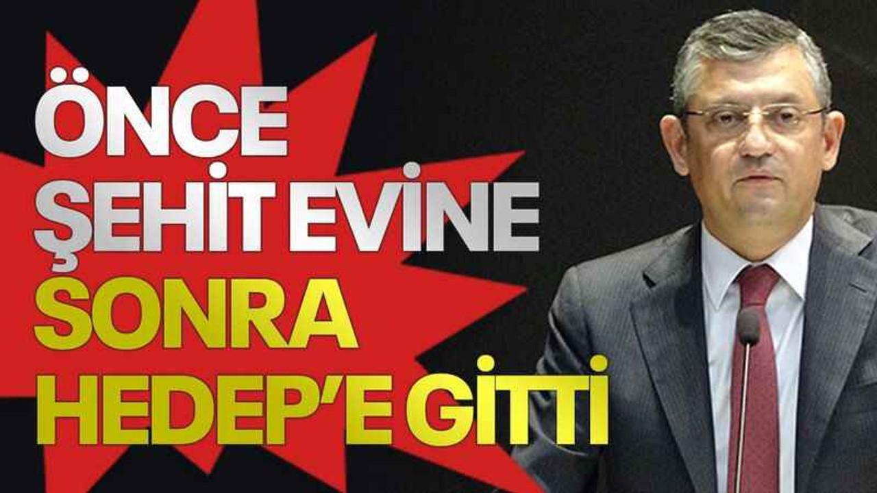 Önce şehit evine sonra HEDEP’e gitti