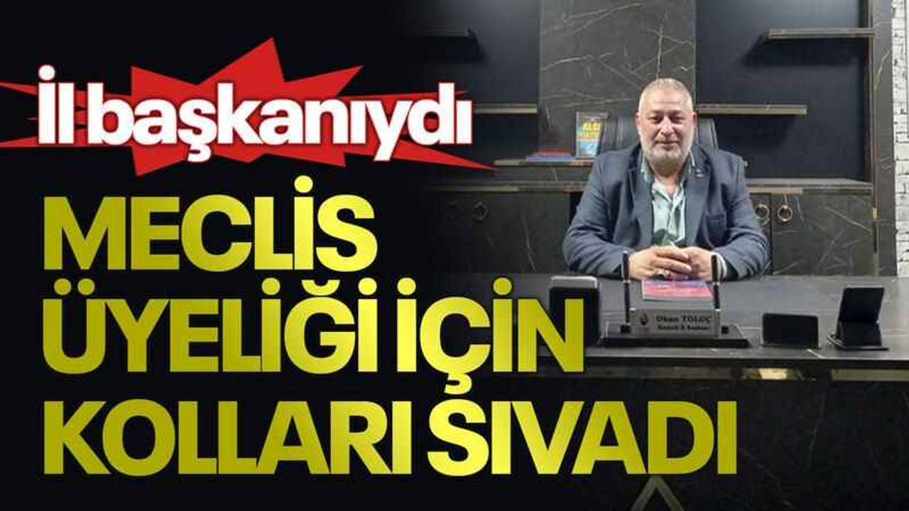 İl başkanıydı, Meclis üyeliği için kolları sıvadı