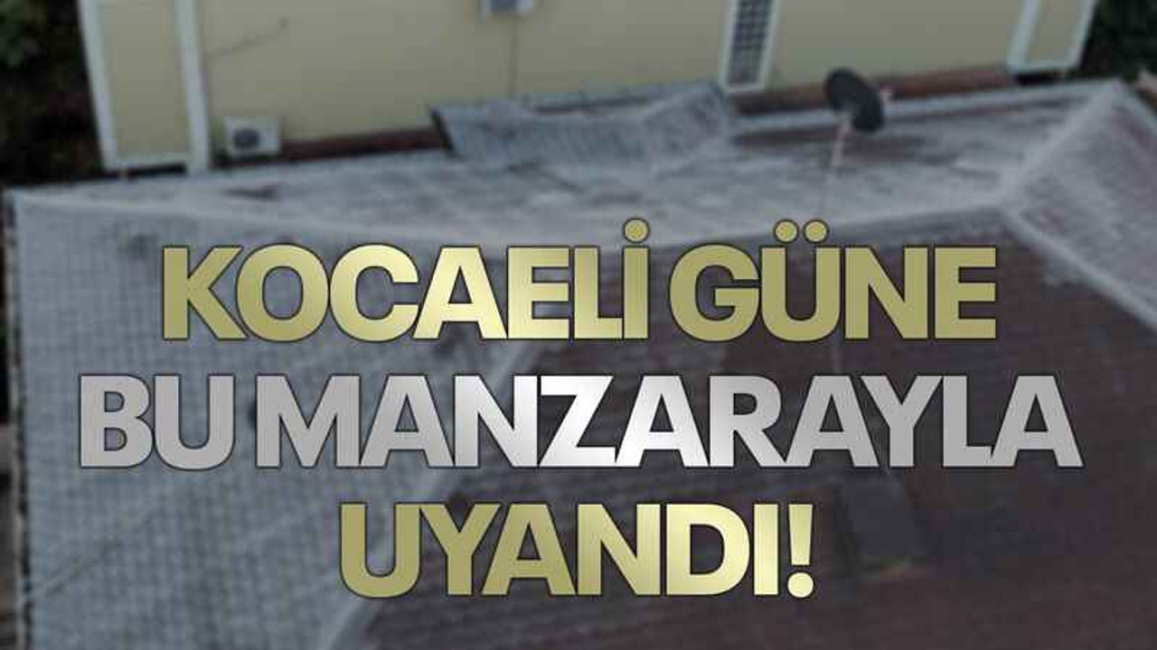 Kocaeli güne bu manzarayla uyandı!