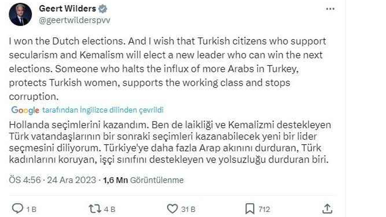 Seçimi kazandı Türklere seslendi